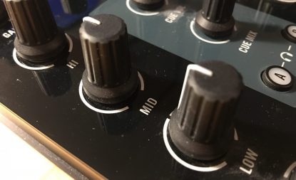 EQ filters on a DJ mixer
