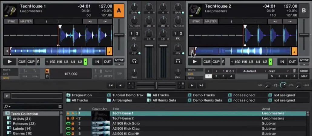 Traktor minimal controls