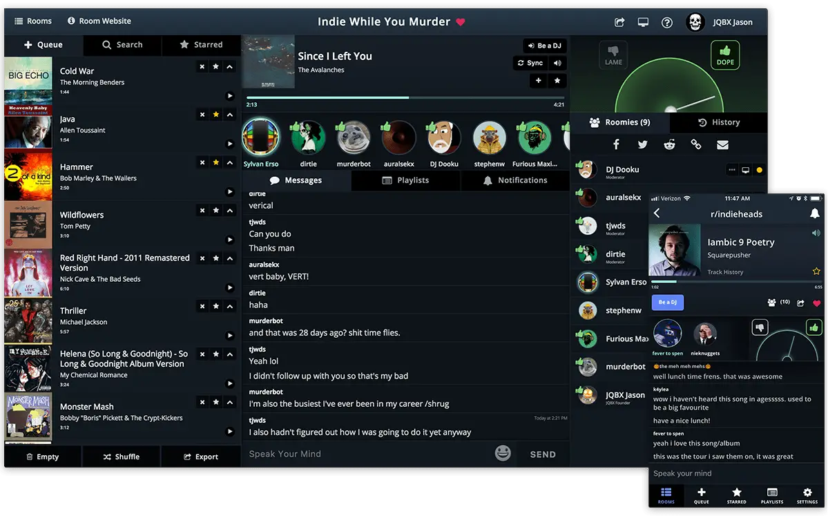 jqbx with spotify