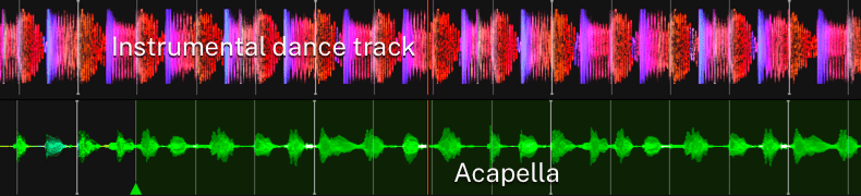 Acapella DJ example mixing
