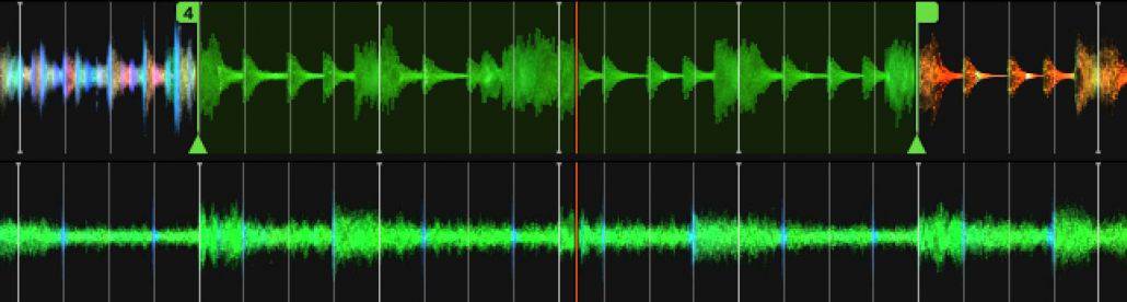 Wave forms to help Djing without headphones