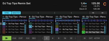 Percussion loops for DJ use