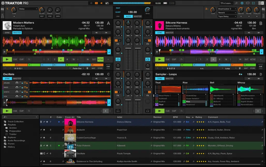 DJ software.- Traktor