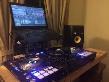 Bedroom DJ setup for kids