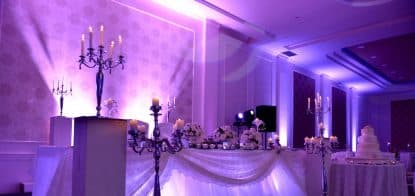 What lights for wedding reception?