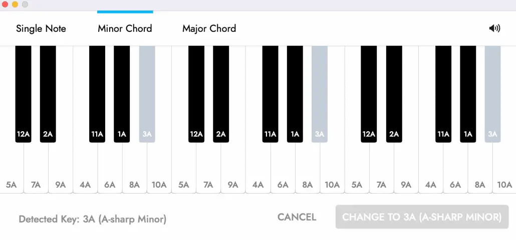 Mixed in Key Piano Verification