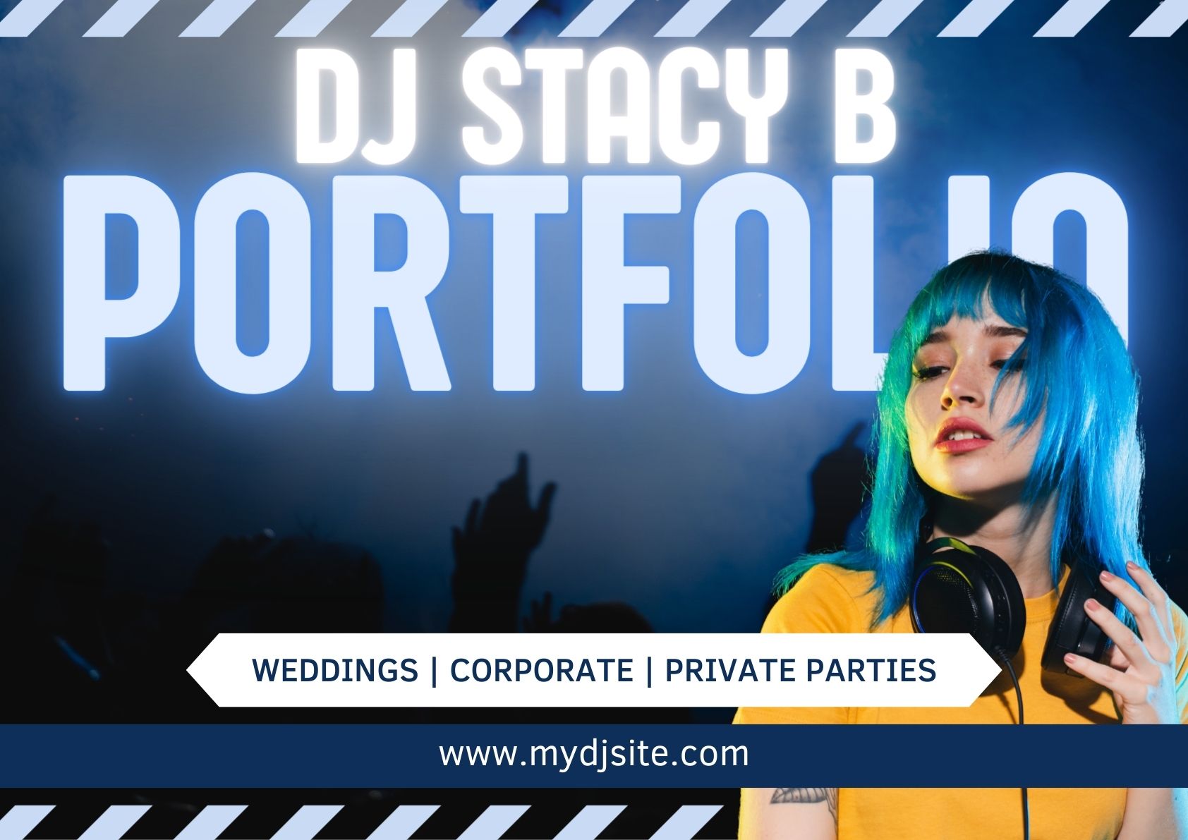 Example DJ portfolio front cover